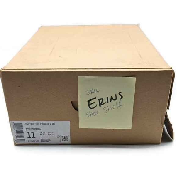 Nike Vapor Edge Pro 360 2 TB Cleats White Team Crimson Mens Size 11 NWB - Picture 14 of 16